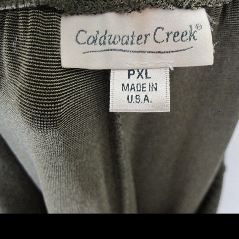 Coldwater Creek olive green pants PXL - Picture 3 of 5
